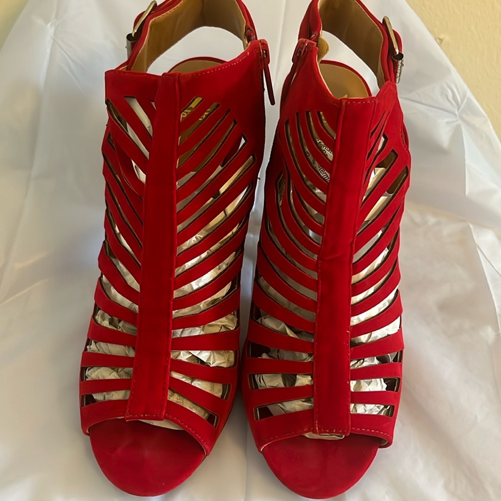 Red sandals